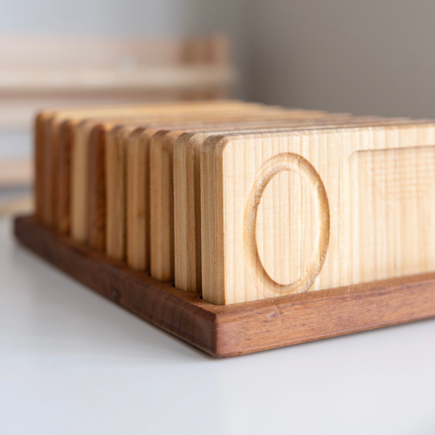 Number Wooden Counting Boards, Maths Number Trays - Equal Size