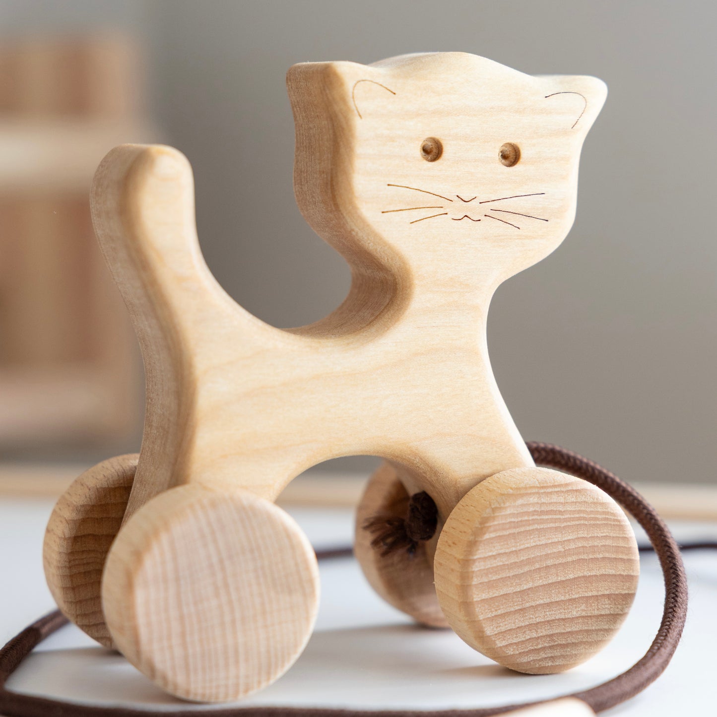 Wooden Pull Along Bunny