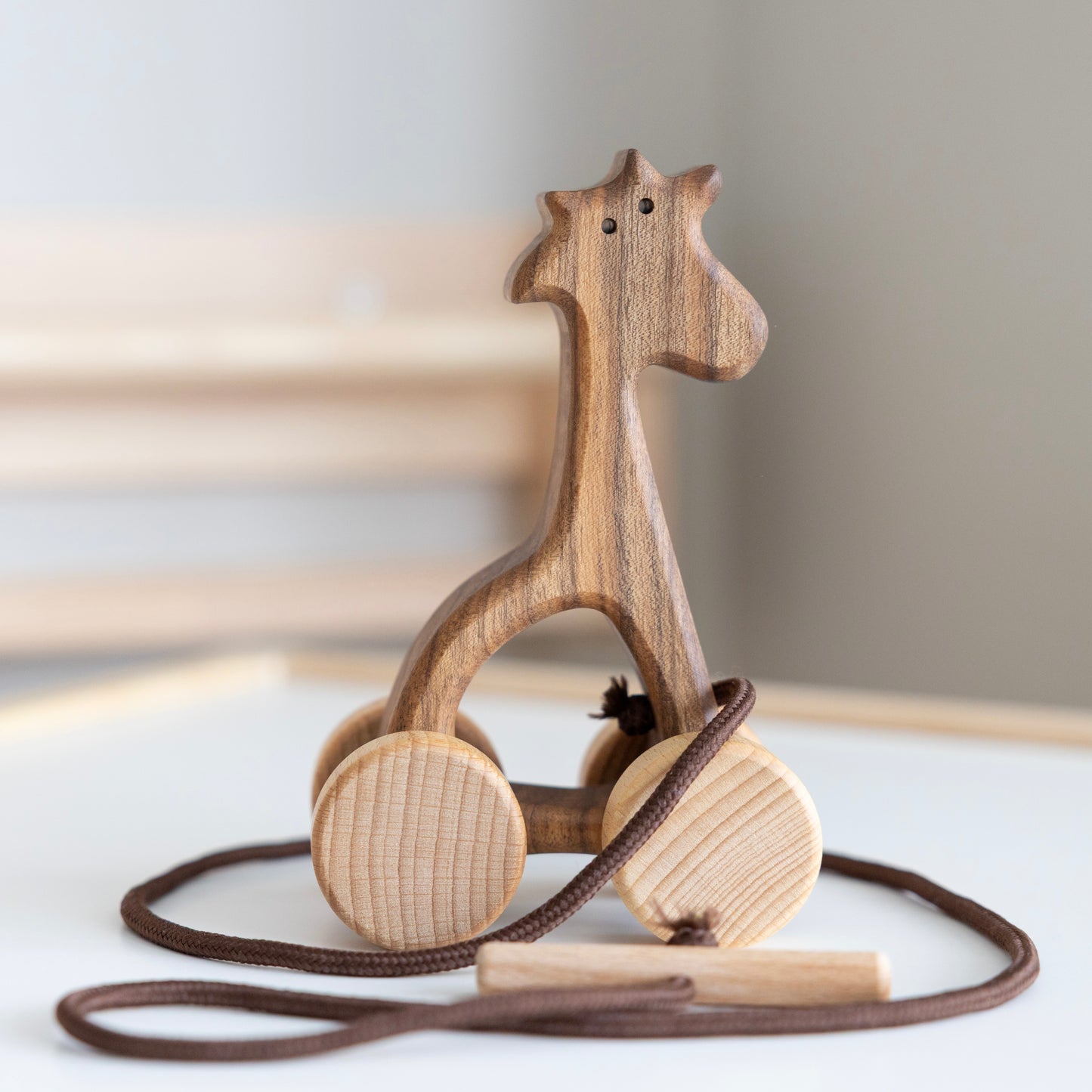 Wooden Pull Along Bunny