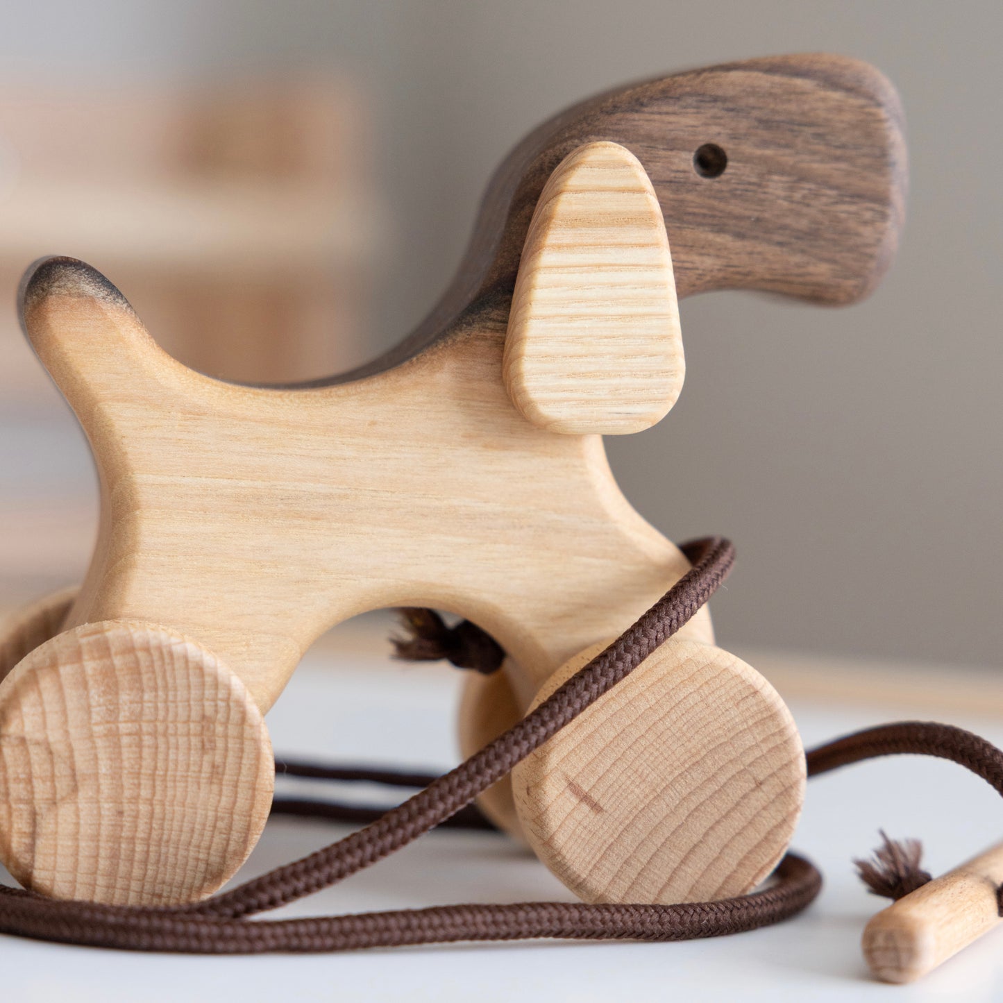 Wooden Pull Along Bunny