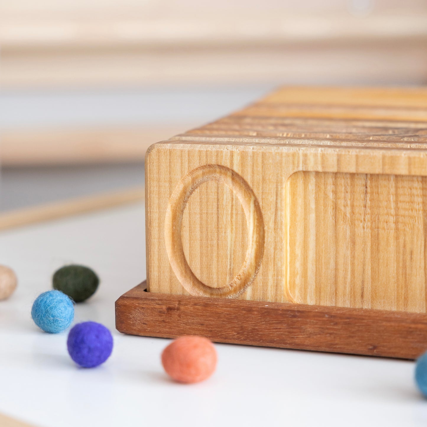 Number Wooden Counting Boards, Maths Number Trays - Equal Size