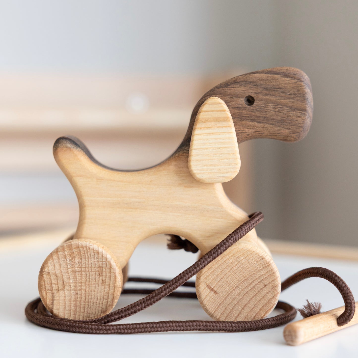 Wooden Pull Along Bunny