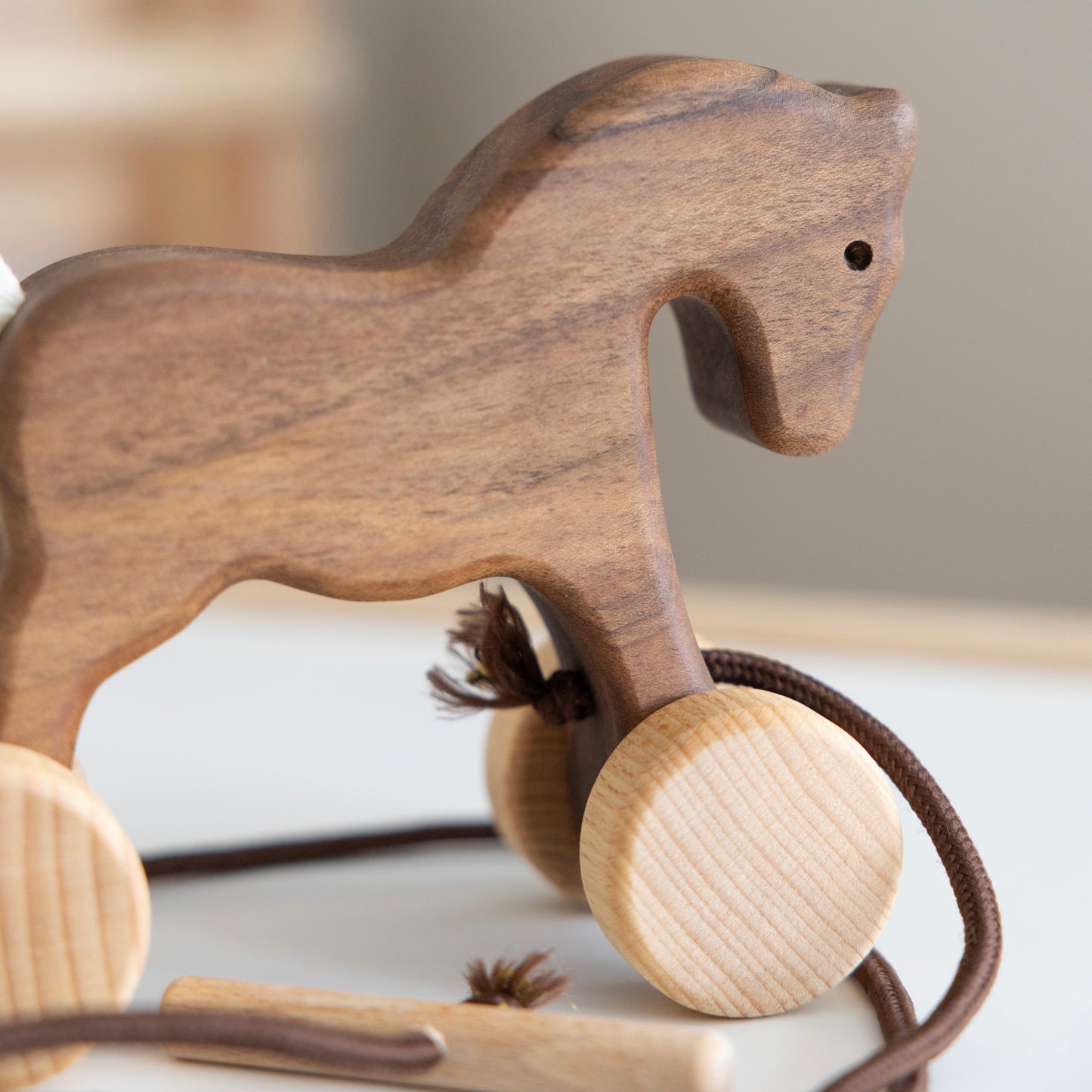 Wooden Pull Along Bunny
