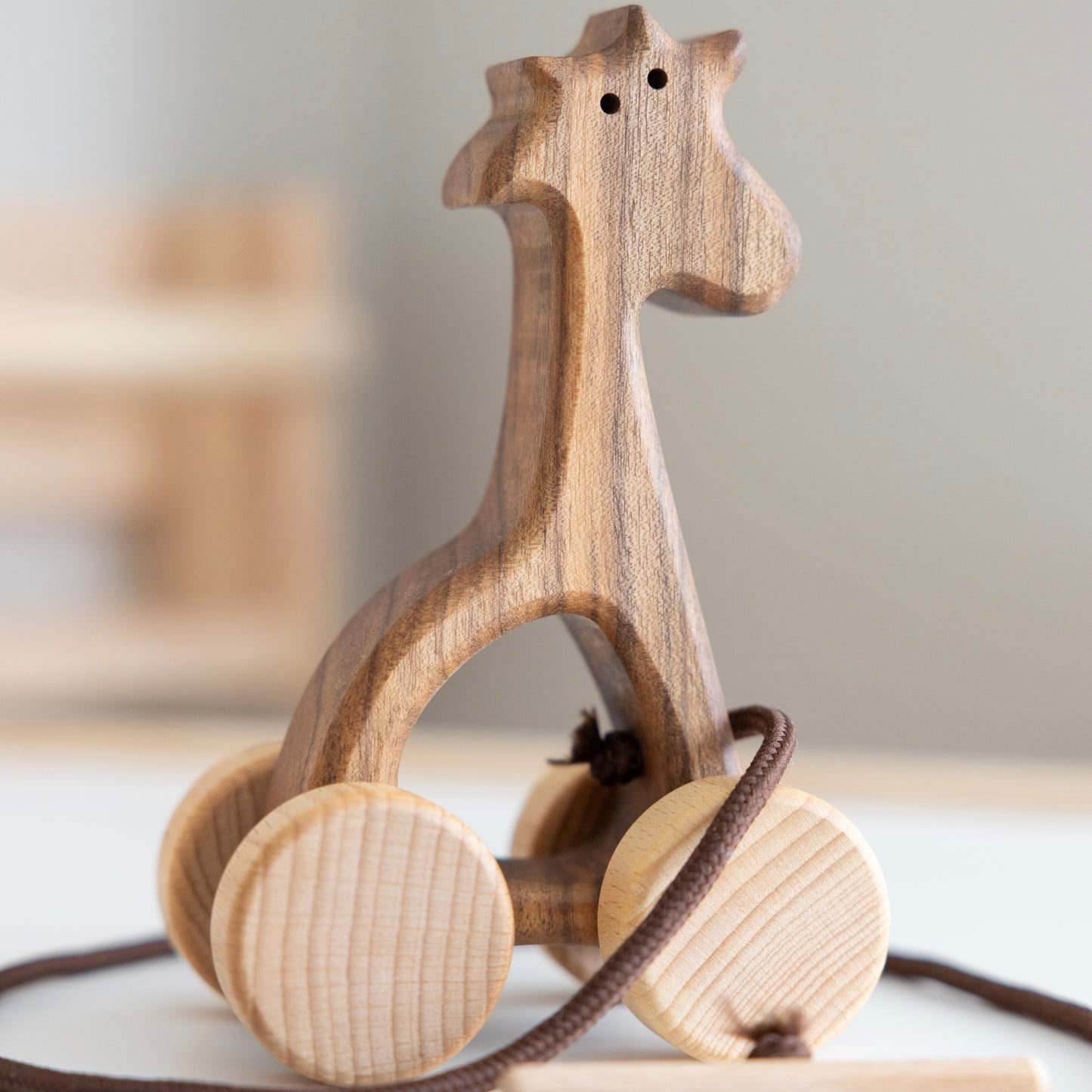 Wooden Pull Along Bunny