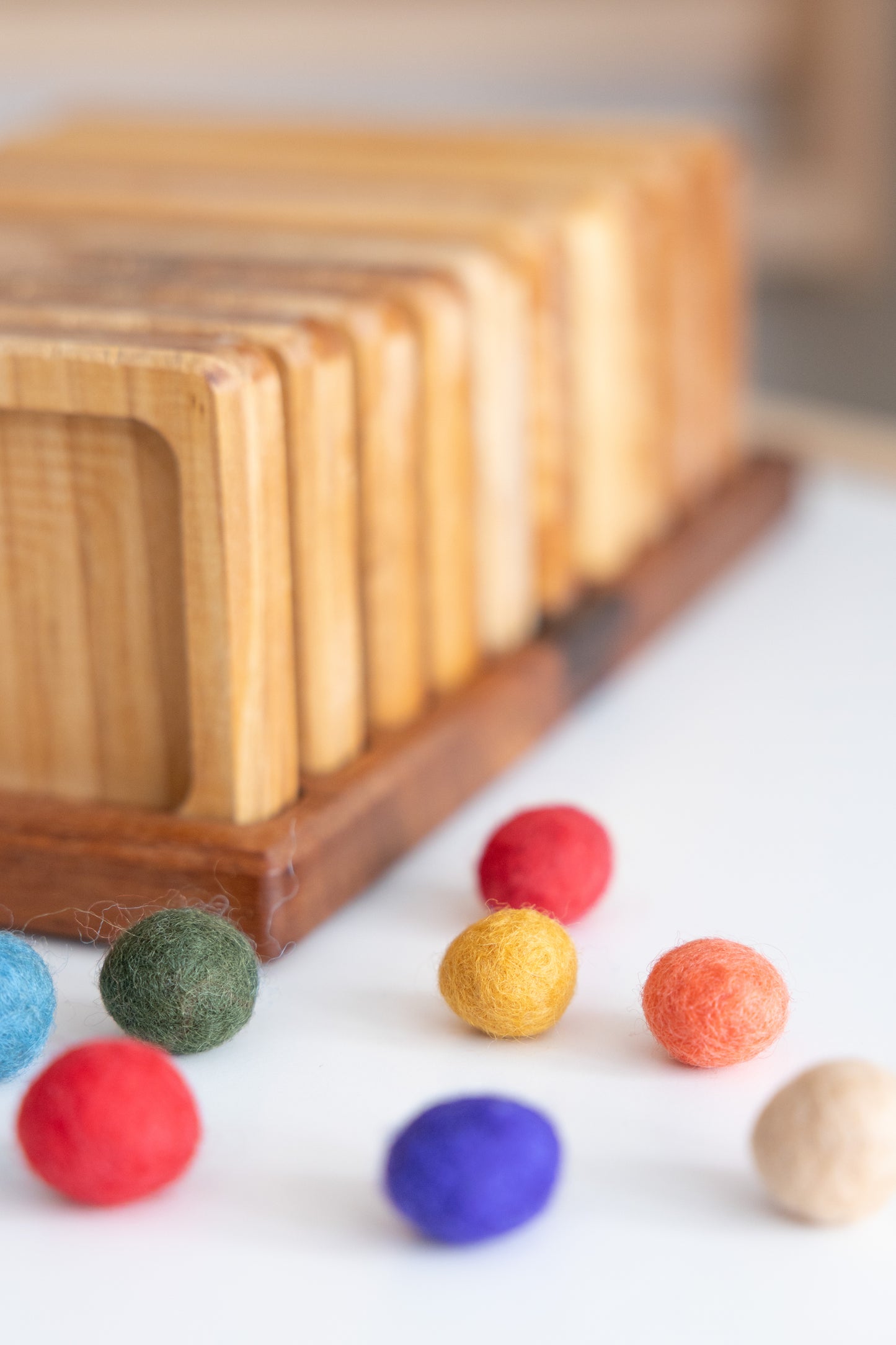 Number Wooden Counting Boards, Maths Number Trays - Growing Size