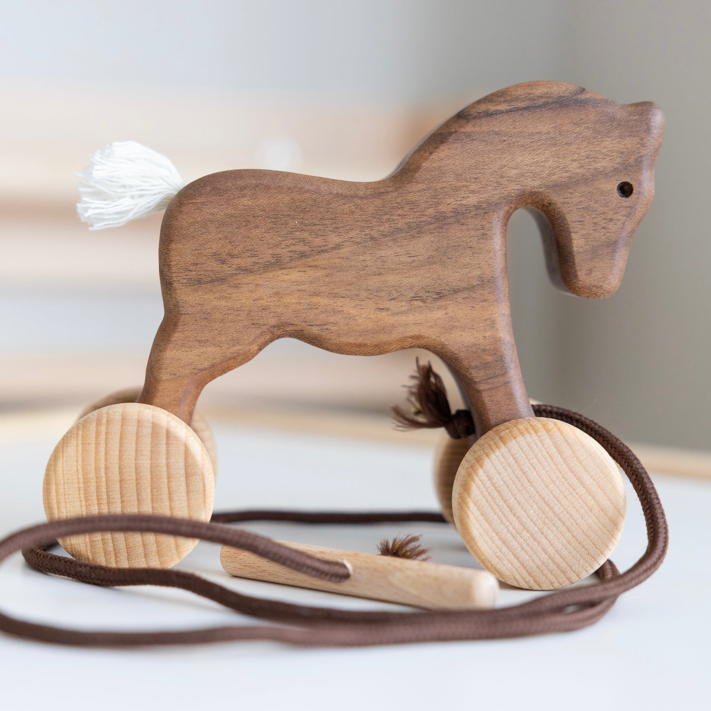 Wooden Pull Along Bunny