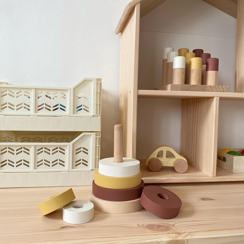 Forest Wooden Stacking Pyramid