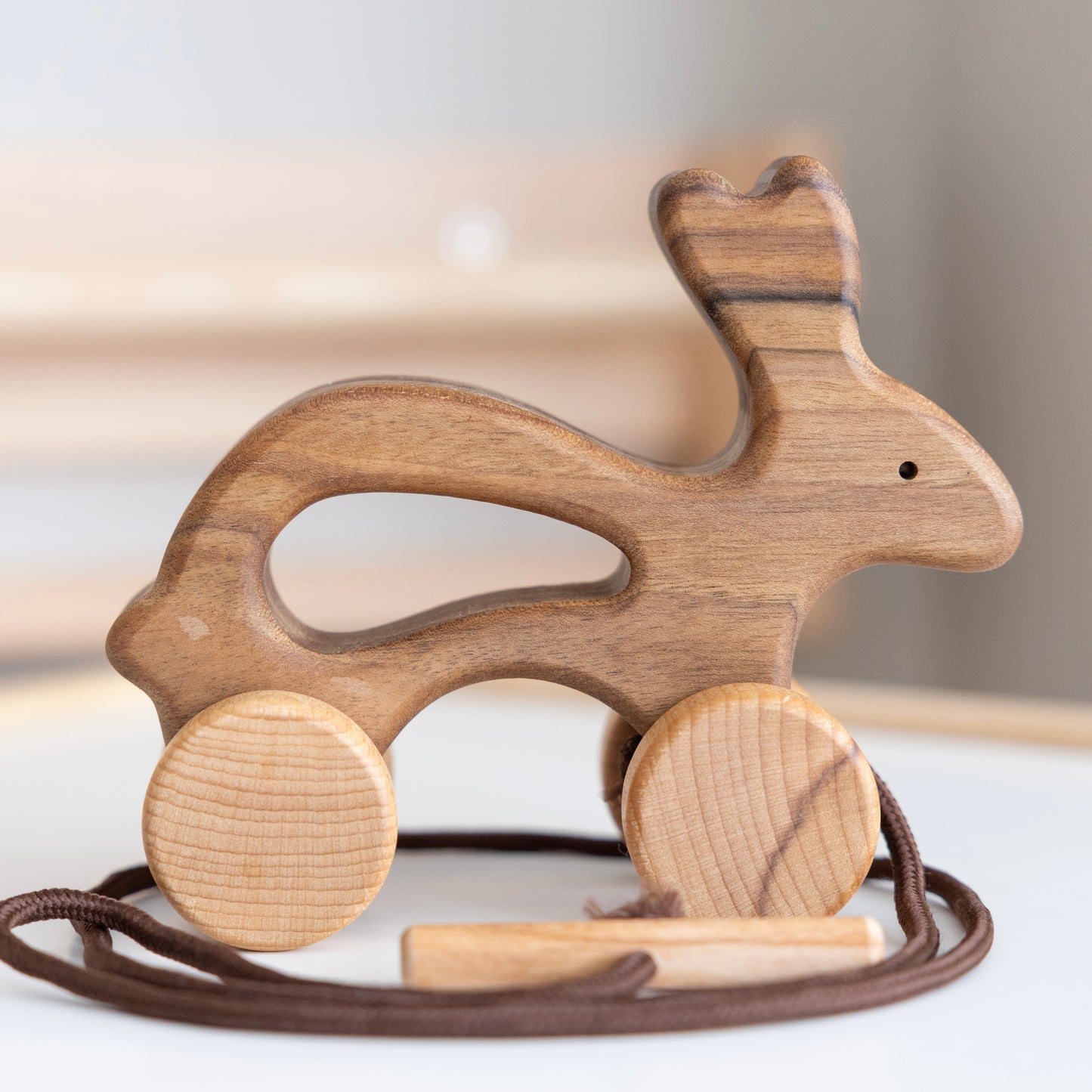 Wooden Pull Along Bunny