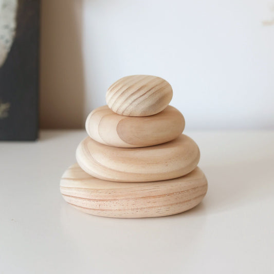 Natural Flat Pebble Stacking Stones