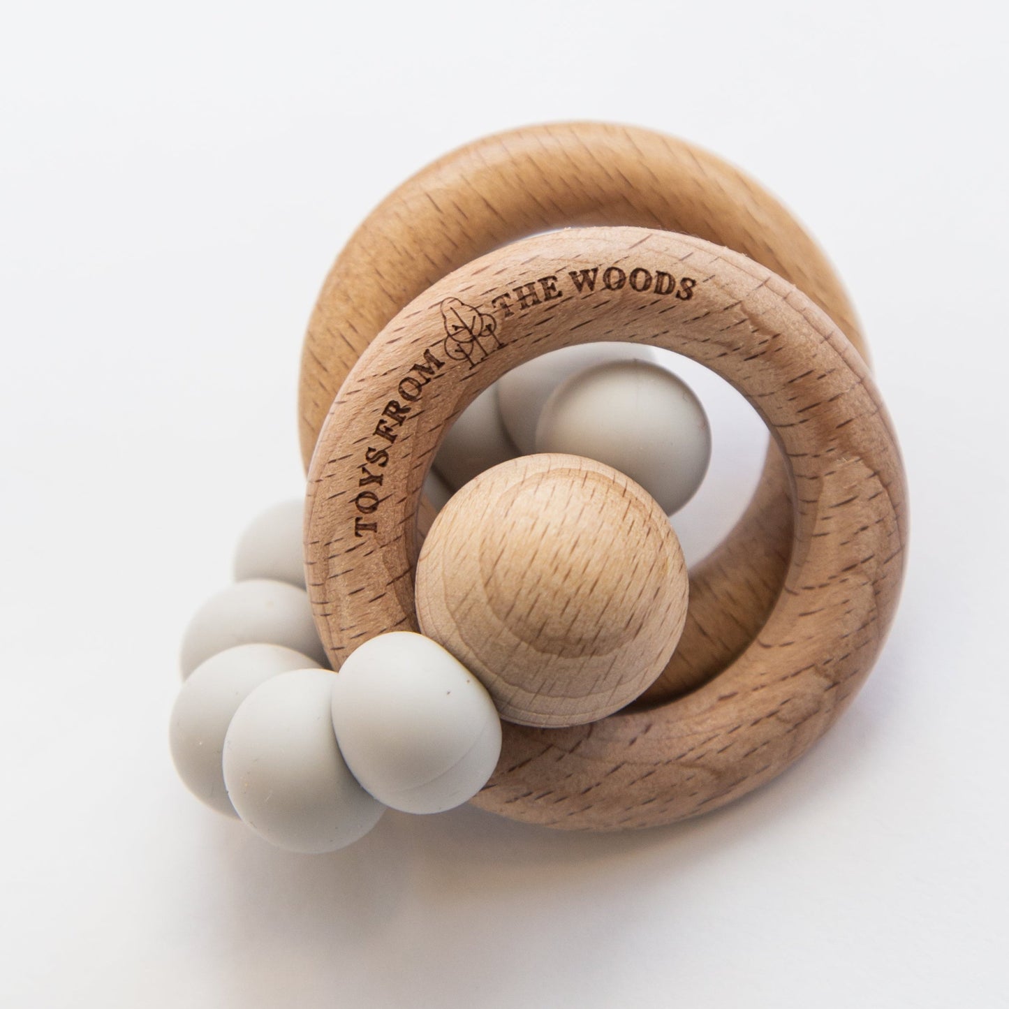 Wooden Baby Rattle Teether