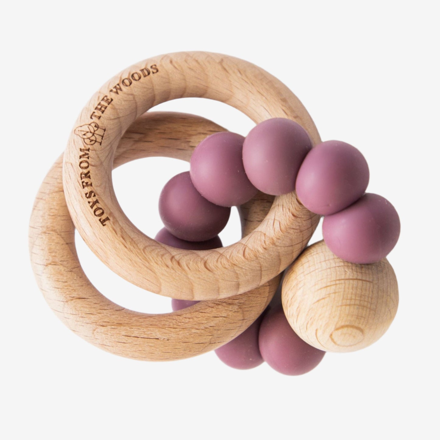 Wooden Baby Rattle Teether