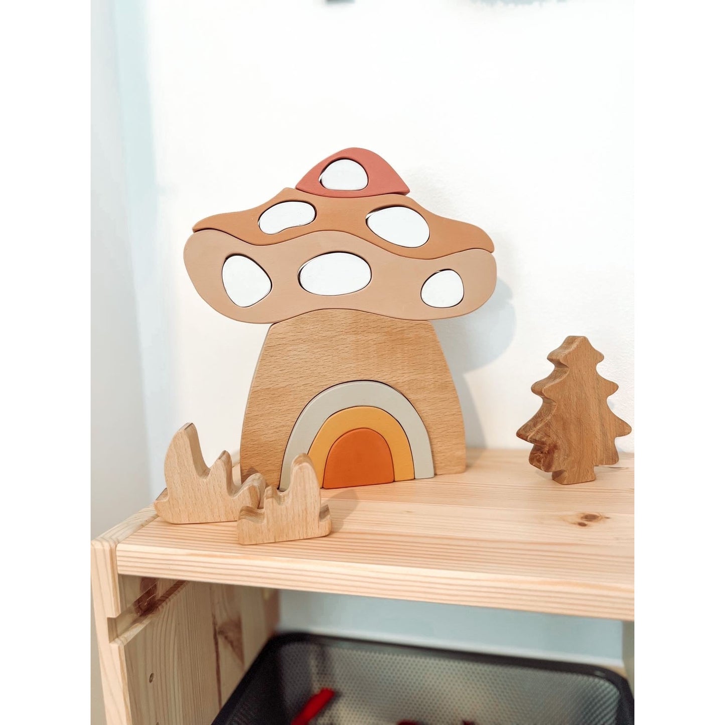 Mushroom House Stacker Puzzle