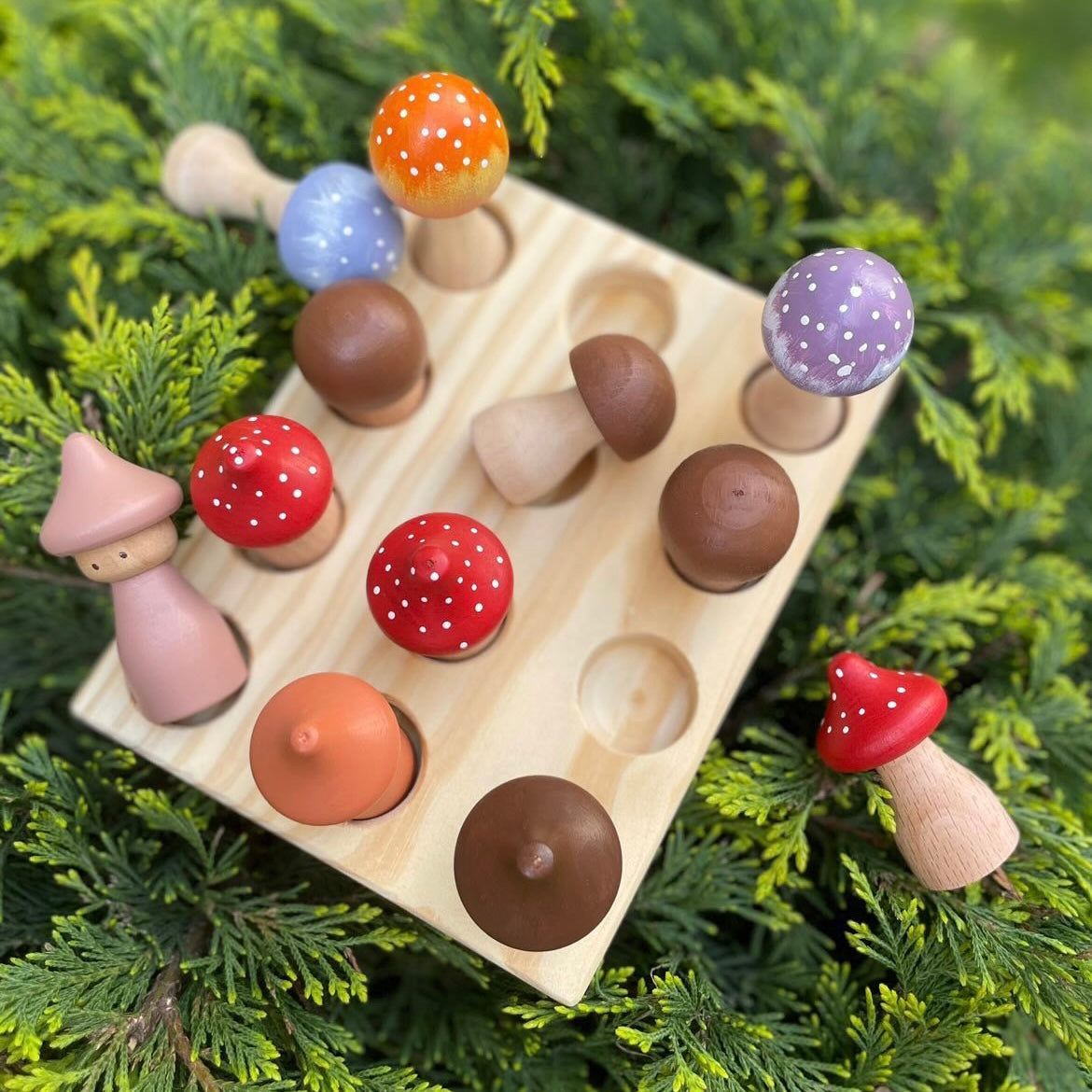 Mushroom House Stacker Puzzle