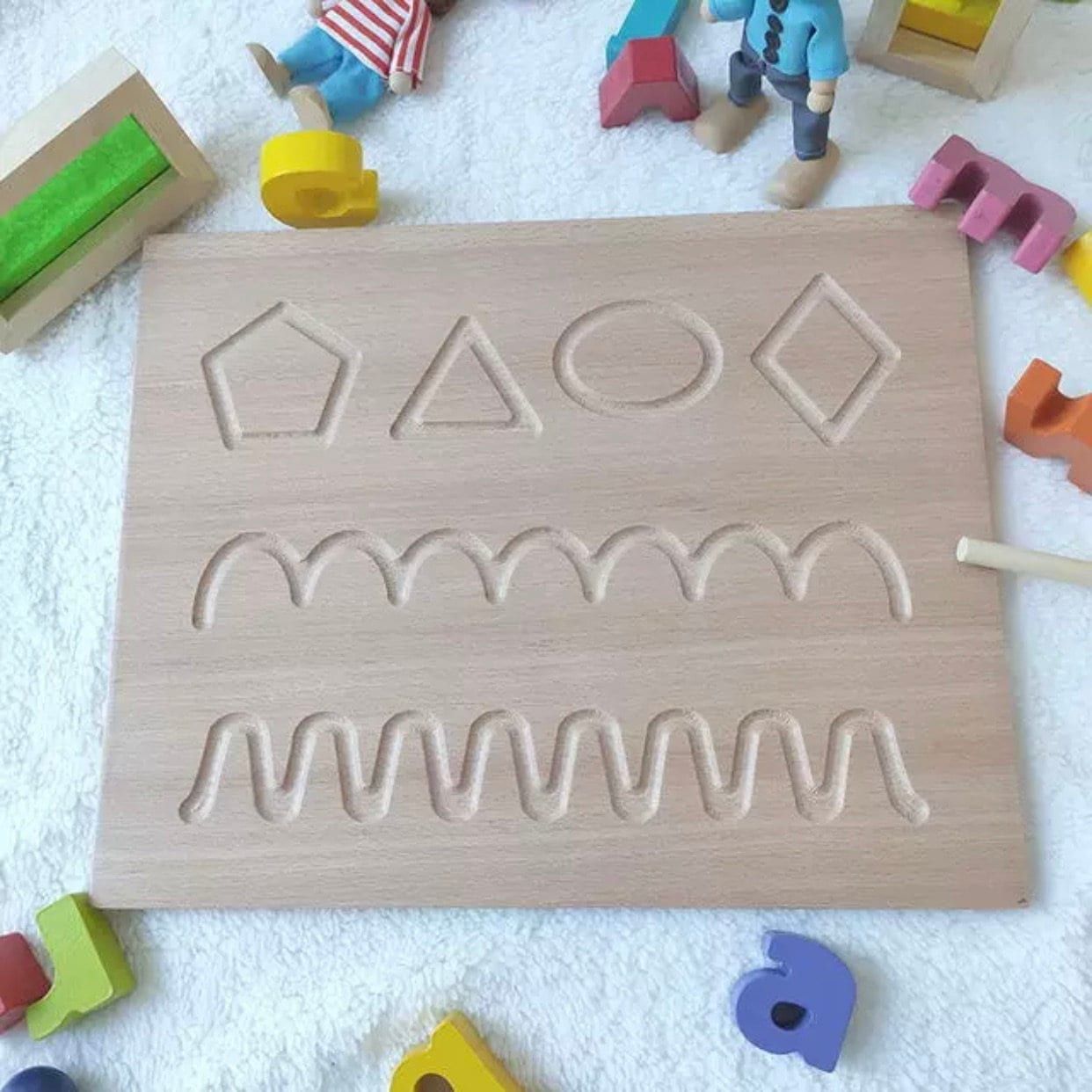 Wooden Number Tracing Board
