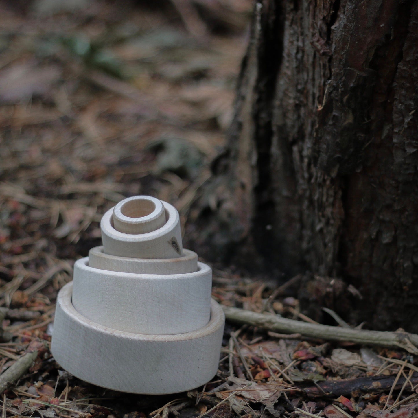 Baby Stacking Bowls, Wooden Stacking / Nesting Cups