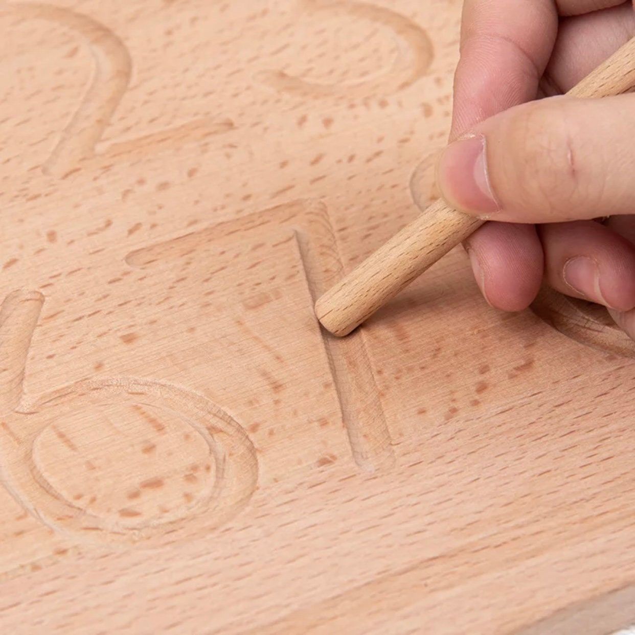 Wooden Alphabet Tracing Board