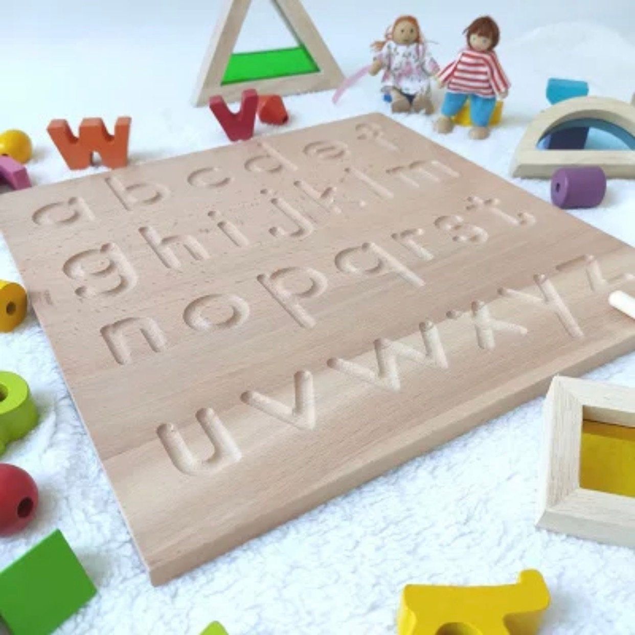 Wooden Alphabet Tracing Board