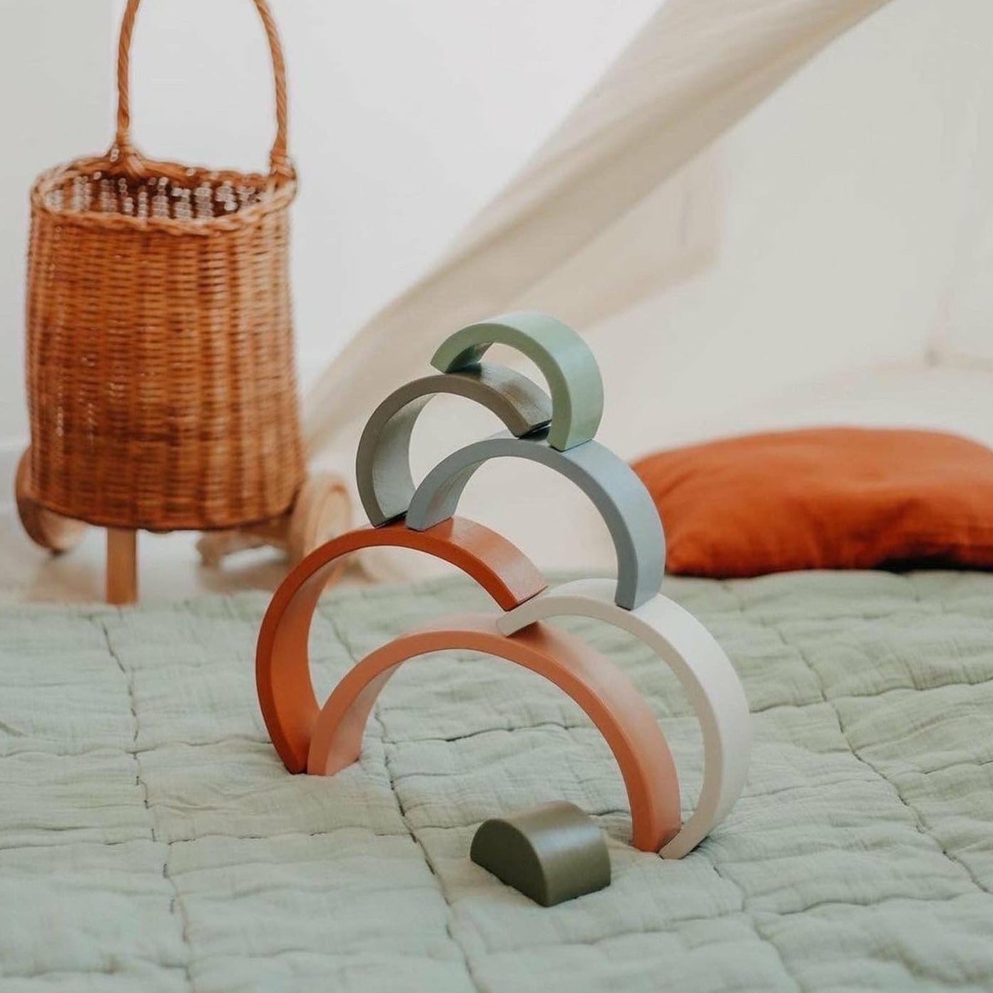 Earth Colours Stacking Rainbow Arch