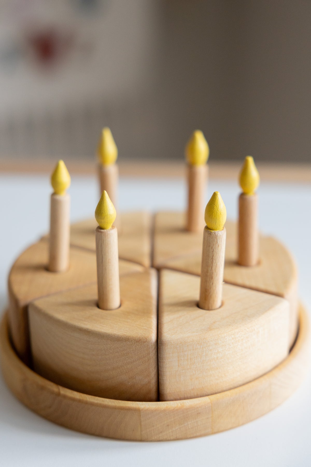 Wooden Birthday / Celebration Cake, Play Food Cake