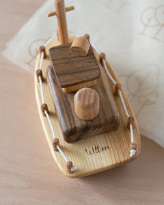 Wooden Play Sail Boat