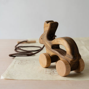 Wooden Pull Along Bunny