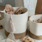 Set of 3 Large Cotton Rope Baskets for Toy Storage and Nursery Decor