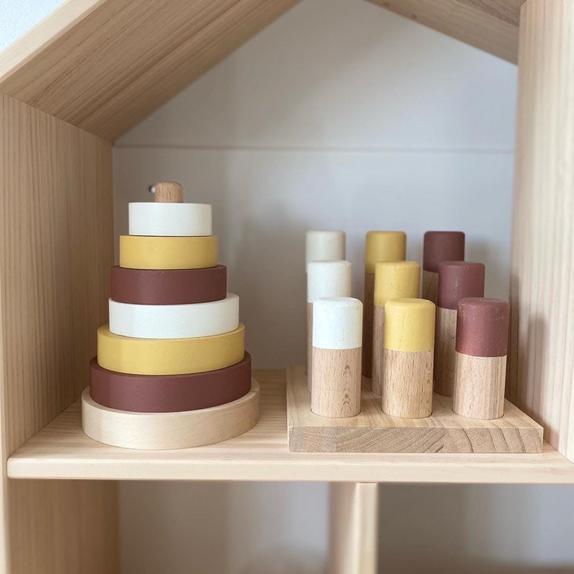 Forest Wooden Peg Board Sorter