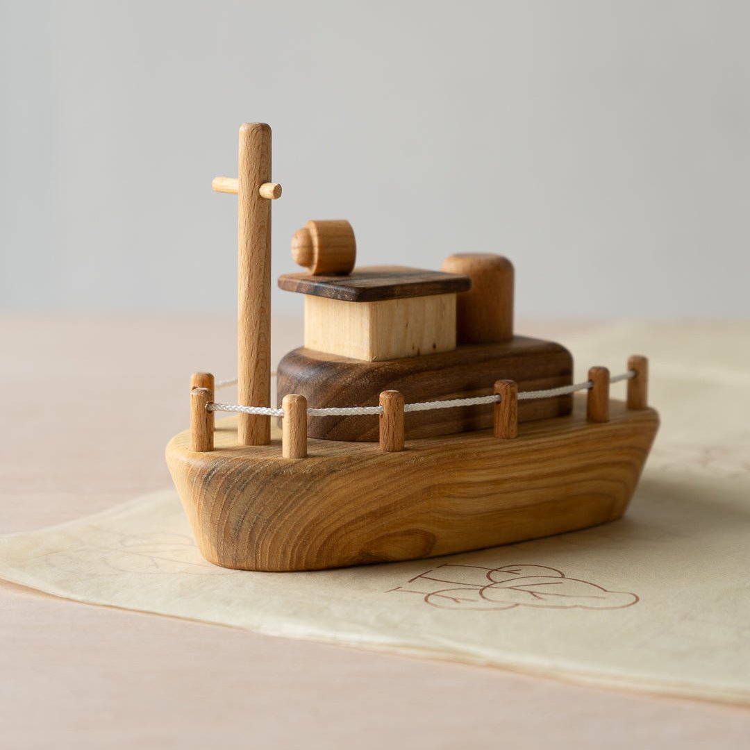 Wooden Play Sail Boat