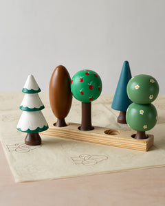 Wooden Play Woodland Trees Set,