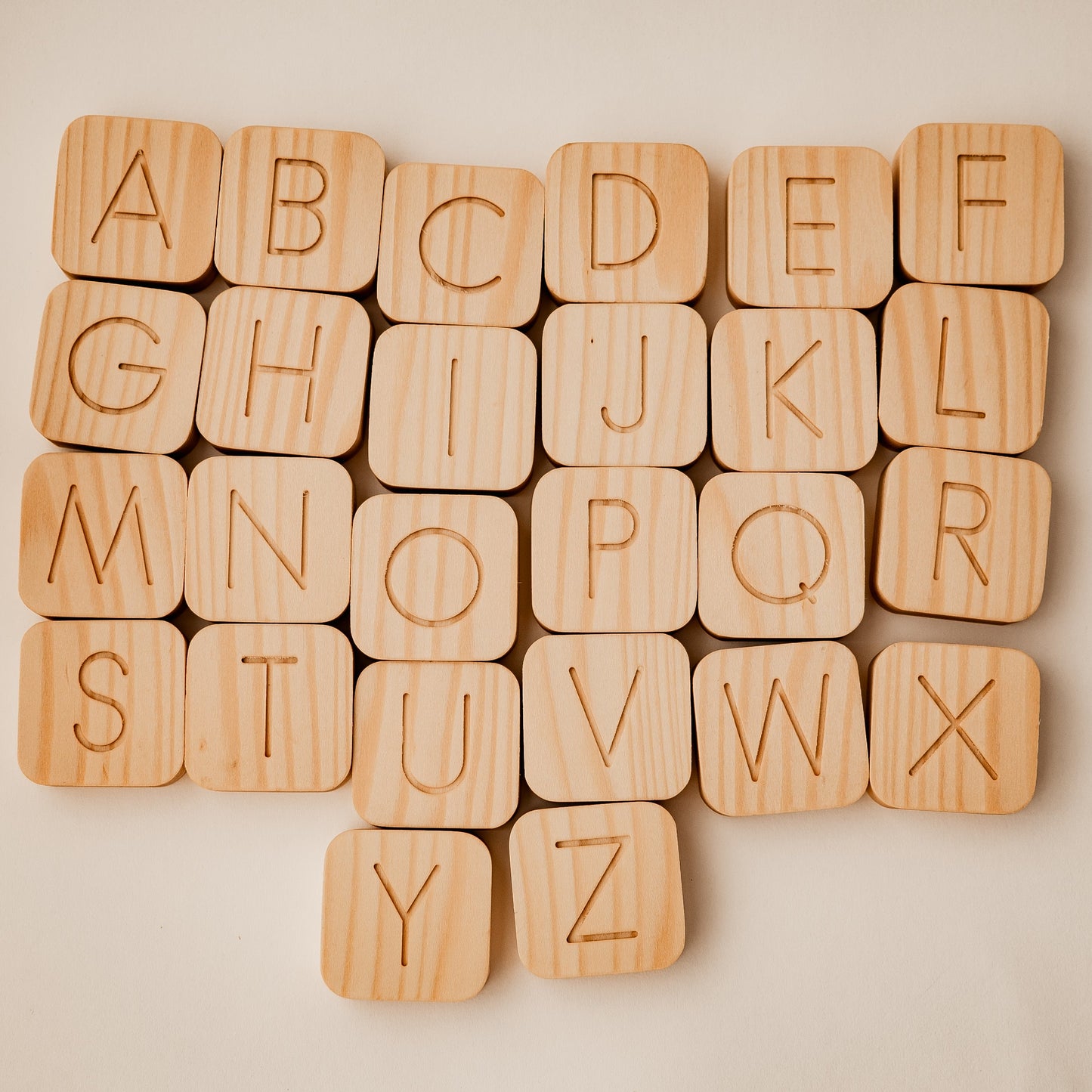 Wooden Alphabet Cubes