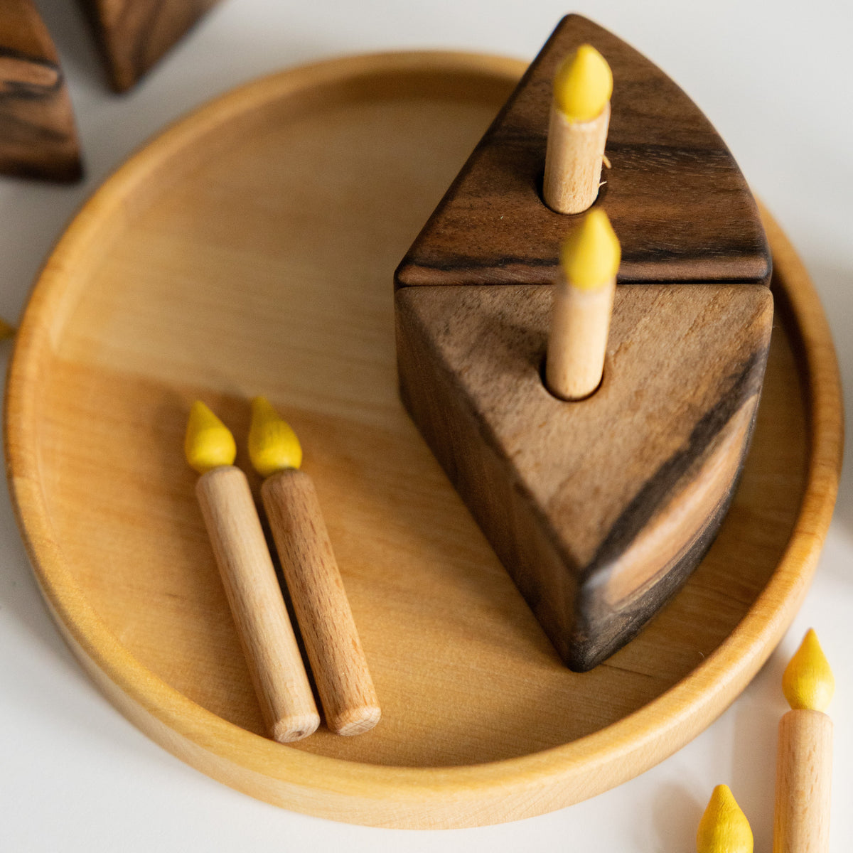 Wooden Birthday / Celebration Cake, Play Food Cake