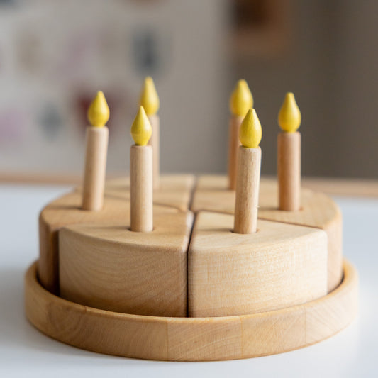 Wooden Birthday / Celebration Cake, Play Food Cake