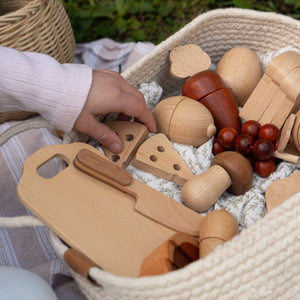 Wooden Pretend Cutting Food