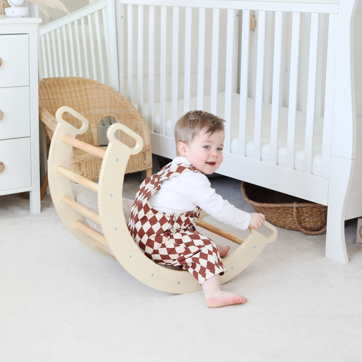 Wooden Rocker and Climbing Arch