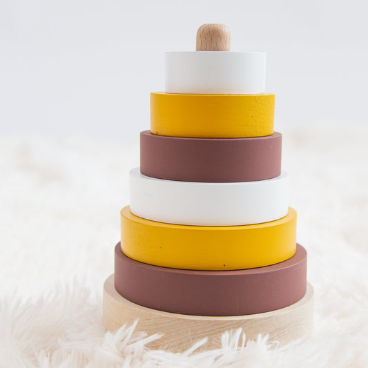 Perfectly Imperfect Forest Wooden Stacking Pyramid