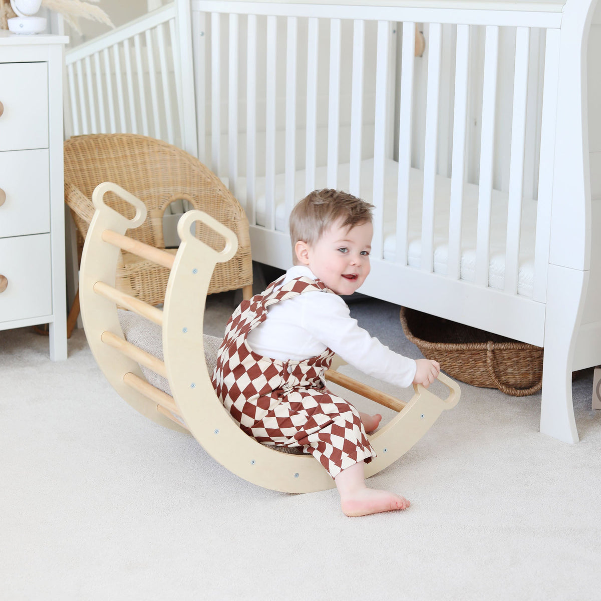 Wooden Rocker and Climbing Arch