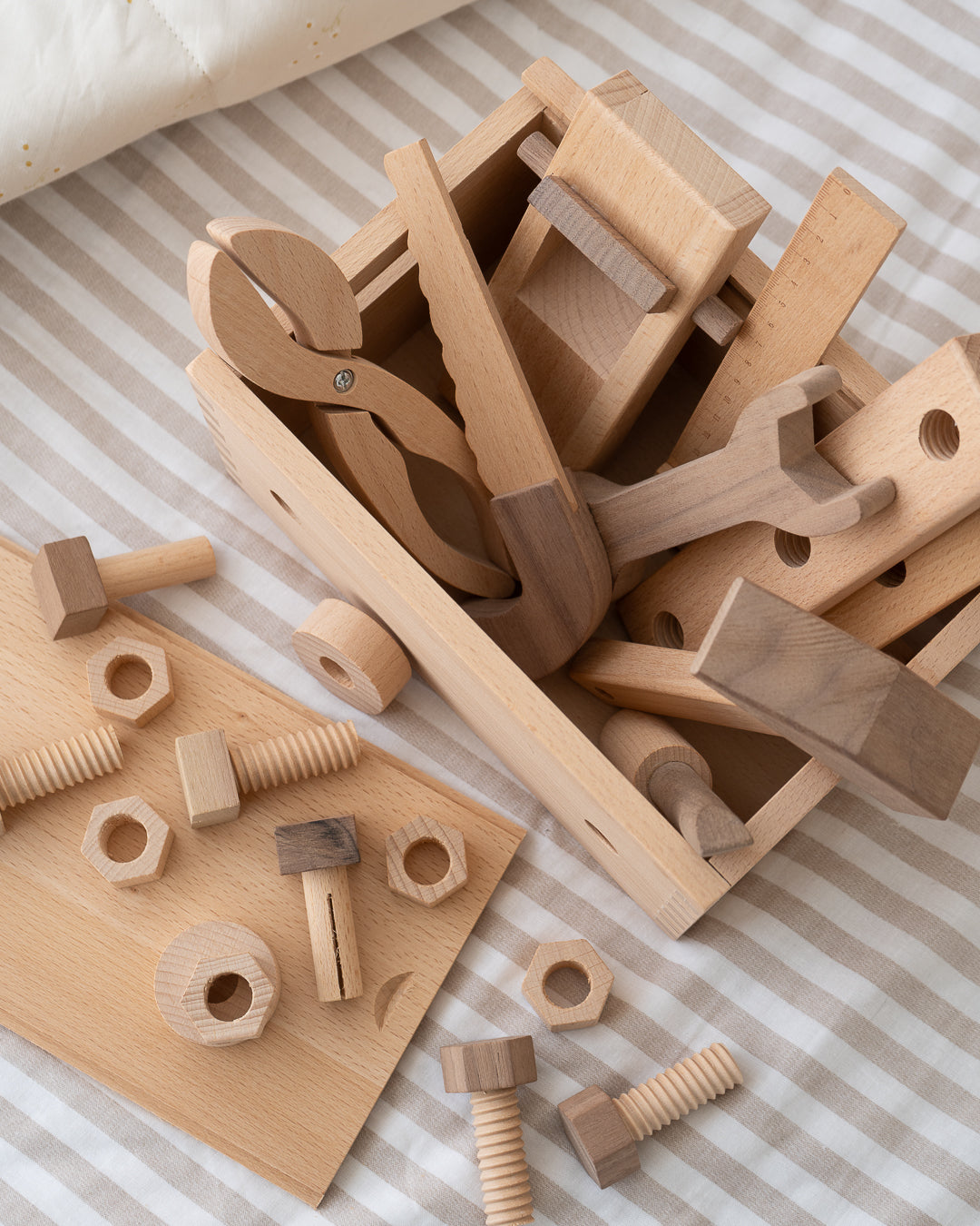 Wooden Play Tool Box Set