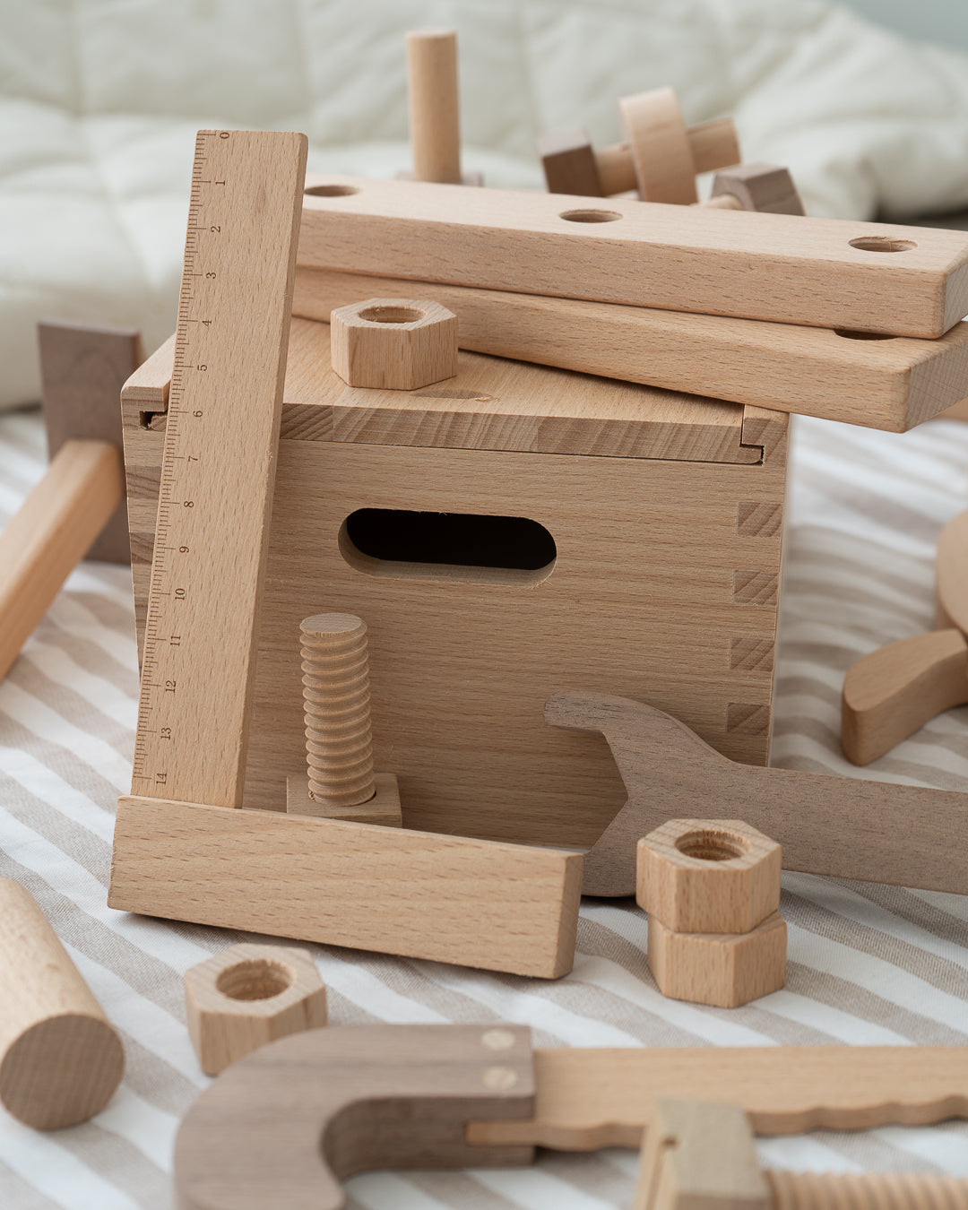 Wooden Play Toolbox Set
