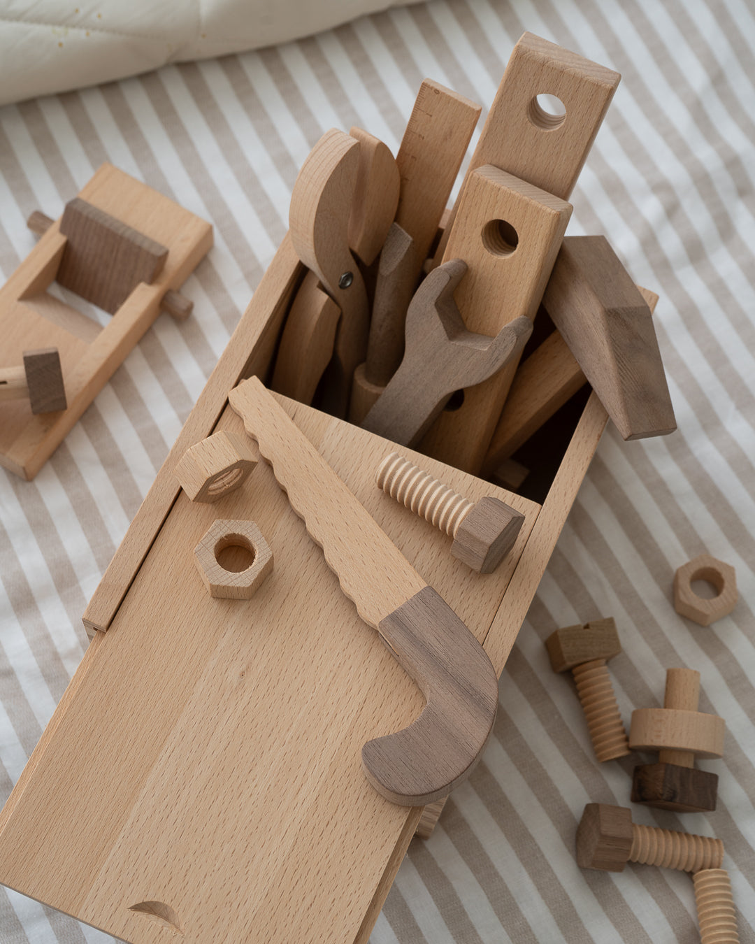 Wooden Play Tool Box Set