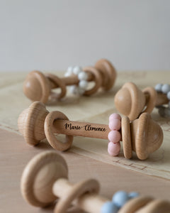 Wooden Chunky Baby Rattle