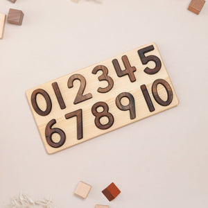 Wooden 1-10 Number Puzzle