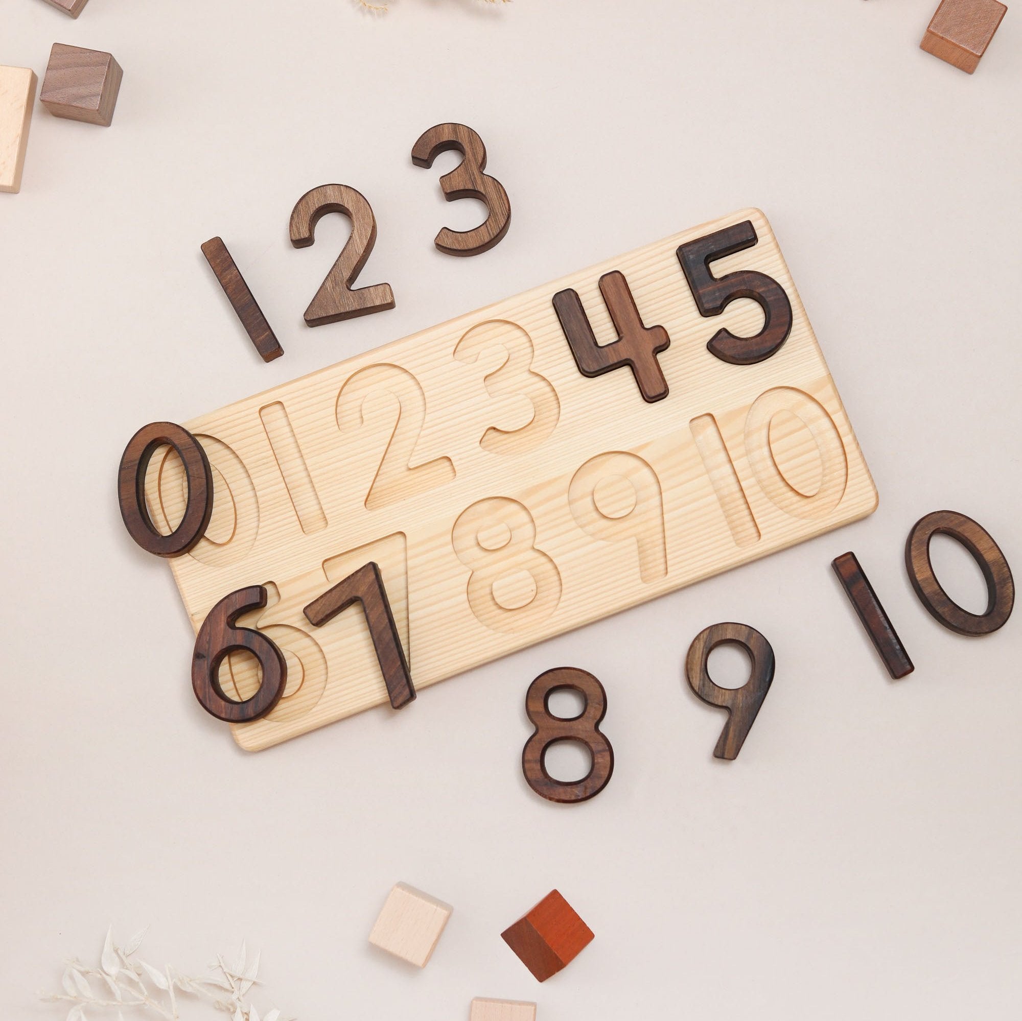 Wooden 1-10 Number Puzzle