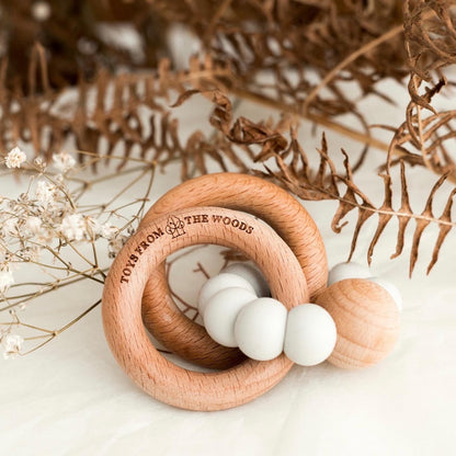 Wooden Baby Rattle Teether