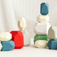 Blue Wooden Stacking Stones