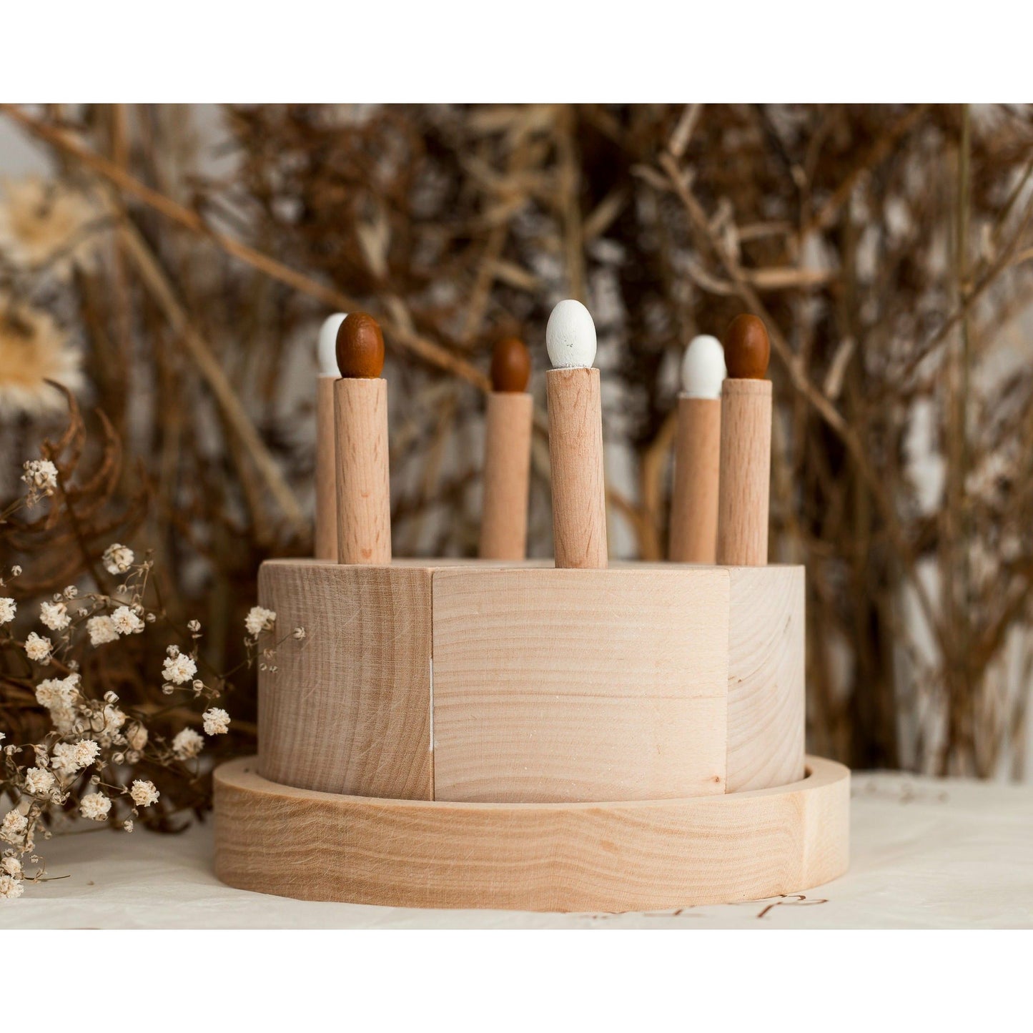 Wooden Birthday / Celebration Cake, Play Food Cake