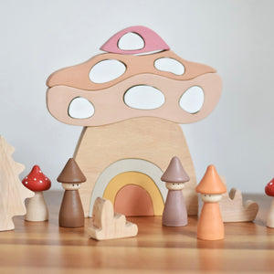 Mushroom House Stacker Puzzle