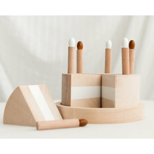 Wooden Birthday / Celebration Cake, Play Food Cake