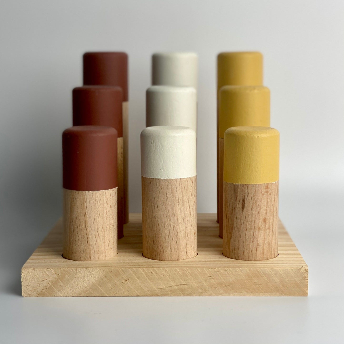 Forest Wooden Stacking Pyramid & Peg Board Sorter
