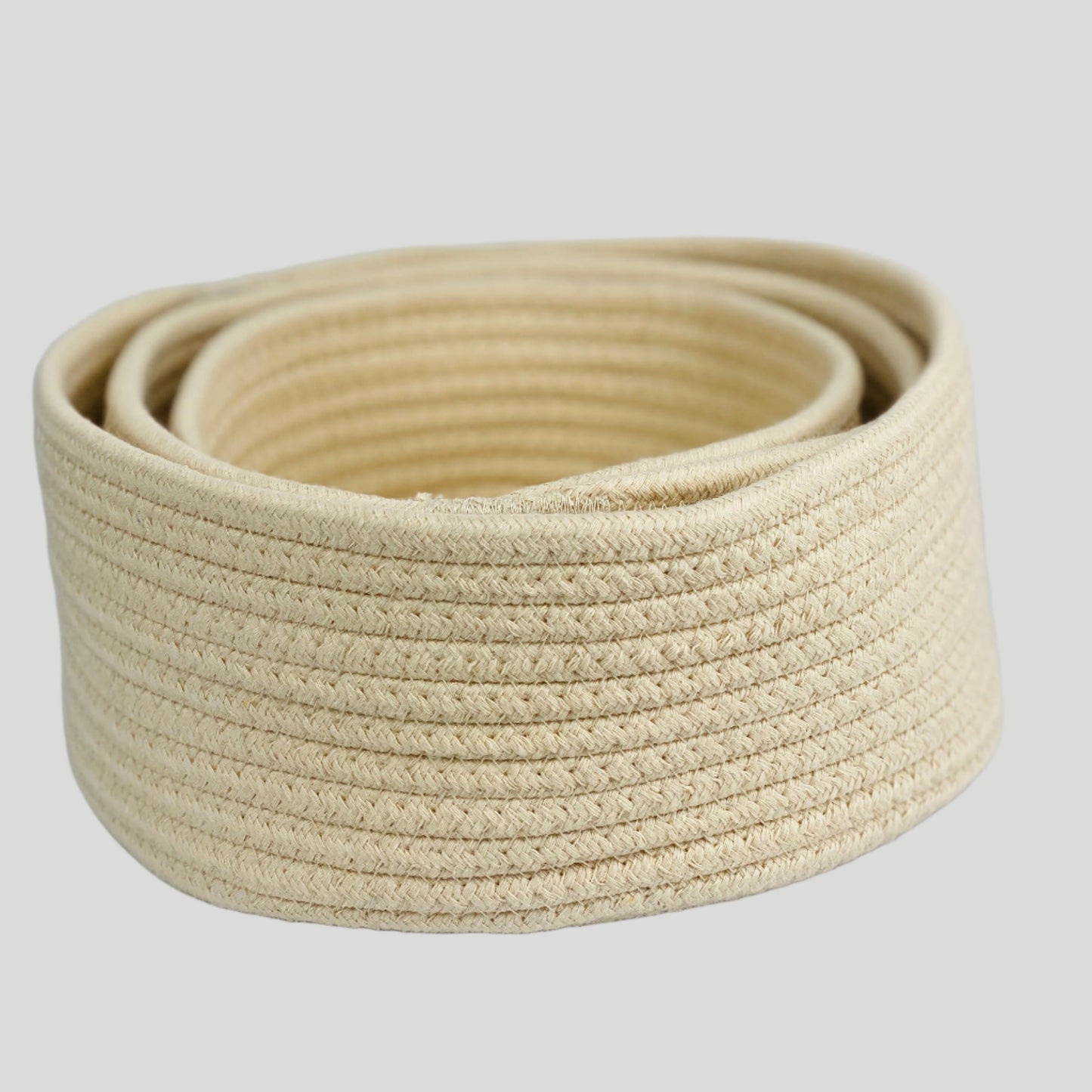 Set of 3 Cotton Rope Baskets, Toy Storage / Montessori Shelf Baskets