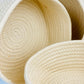 Set of 3 Cotton Rope Baskets, Toy Storage / Montessori Shelf Baskets